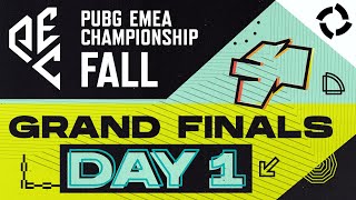 PUBG EMEA Championship Fall  Grand Finals  Day 1 [upl. by Rosner]