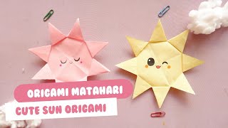 Origami Matahari  Cute Sun Origami [upl. by Garwin]