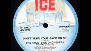 The Frontline Orchestra  Dont Turn Your Back On Me  1981 [upl. by Barty]