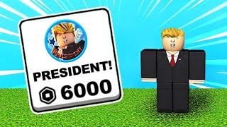 Unlocking The PRESIDENT RANK in Roblox [upl. by Haimes]