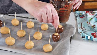 Easy 4Ingredient BUCKEYE Peanut Butter Balls [upl. by Atterehs512]