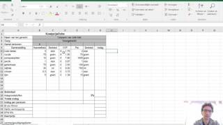 Het maken van een kostprijsfiche [upl. by Tnarb]