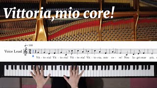 【ピアノ伴奏】Vittoriamio coreCdur《楽譜付き》 [upl. by Jenei]