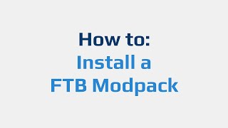 How to Install a FTB Modpack [upl. by Armbrecht259]