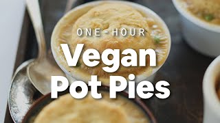 1Hour Vegan Pot Pies  Minimalist Baker Recipes [upl. by Cointon]