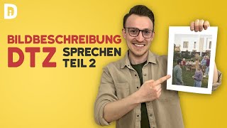 Bildbeschreibung  telc DTZ A2 B1 Prüfung Sprechen  Learn German [upl. by Akiemehs]