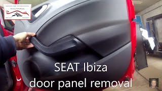 SEAT Ibiza 20082017 door panel removal [upl. by Ober]