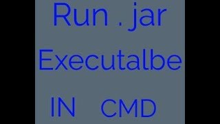 How to open a jar file in CMD Windows command Prompt [upl. by Assiruam]