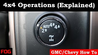 GMCChevy 4x4 Operations Explained [upl. by Doner352]