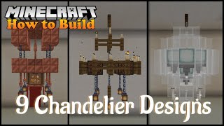 Minecraft 9 Interesting Chandelier Designs Tutorial Part 1 [upl. by Jacobson]