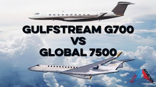 Gulfstream G700 vs Global 7500 [upl. by Foah]