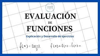 Evaluación de funciones  Ejercicios resueltos [upl. by Scevour]