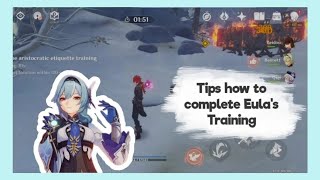 How to Complete Eulas Training Quest Genshin Impact [upl. by Myrlene]