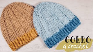 COMO TEJER GORRO fácil a crochet tejido paso a paso [upl. by Pulchi415]