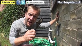 HOW TO CHANGE A FAULTY OUTSIDE TAP  Plumbing Tips [upl. by Merralee]