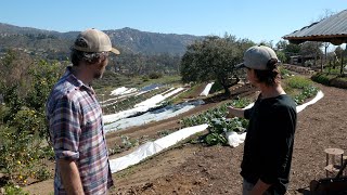 Building Terraces to Farm on a Hillside  Sage Hill Ranch Gardens [upl. by Ellerihs]