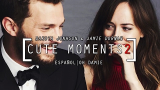 Dakota Johnson amp Jamie Dornan Cute Moments 2 SUBTITULADO [upl. by Ehtyde645]