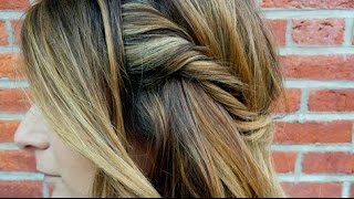 How to Balayage  Beautiful DIY Highlights  Hair Style Tutorial [upl. by Rebme]