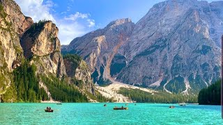 Lago di Braies  The Most Beautiful Lake in Northern Italy  Pragser Wildsee  Lake Braies [upl. by Ecadnarb793]