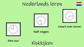 Nederlands leren Klokkijken Les 8 [upl. by Emersen]