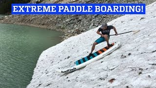 Extreme White Water River Stand Up Paddleboarding [upl. by Annaik499]