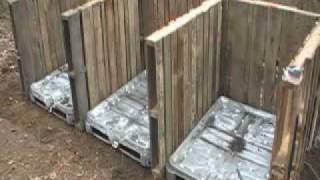 Compost bins made of pallets  How to [upl. by Onaicram390]