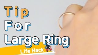 Tip for large ring  sharehows [upl. by Nnaeitak55]