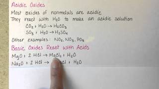 Acidic and Basic Oxides and Hydroxides [upl. by Amin]