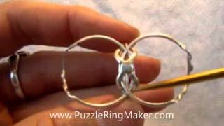 4 Band Puzzle Ring Solution  PuzzleRingMakercom [upl. by Celestia]