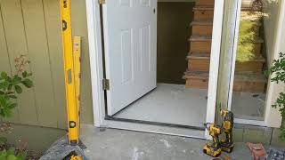 Jeld Wen Front Door Installation  Really crappy products and craftsmanship PART 1 [upl. by Kirby311]