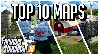 TOP 10 NORTH AMERICAN MAPS FOR PC  FARMING SIMULATOR 19 [upl. by Yniatirb]