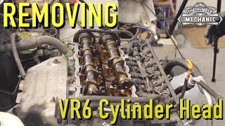 Removing A VR6 Cylinder Head  WhiteWookie [upl. by Enom116]