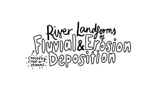 River Landforms of Erosion and Deposition  AS Physical Geography [upl. by Yatzeck]