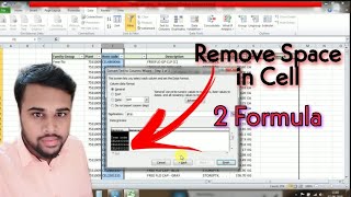 How to Remove unwanted spaces in Microsoft Excel Remove spaces in Cell Easily by njadvice [upl. by Anu30]