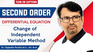 Second Order Differential Equation  Change of Independent Variable Method [upl. by Neille]