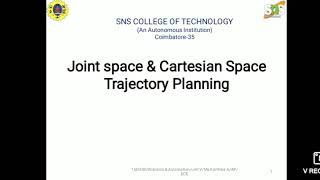 Joint Space and Cartesian Space Trajectory Planning [upl. by Marne452]