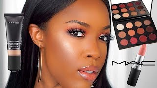 FULL FACE OF MAC COSMETICS  ONE BRAND MAKEUP TUTORIAL [upl. by Tripp]