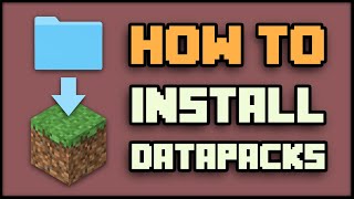 How to INSTALL DATAPACKS in Minecraft 114115116 Tutorial [upl. by Anayi]