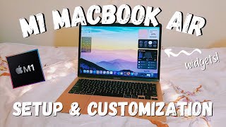 FIRST 7 THINGS TO DO ON NEW M1 MACBOOK AIR  Setup  Customization on MacOS Big Sur 🌊 [upl. by Aubree]