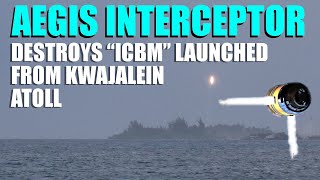 Aegis SM3 Block IIA Destroys ICBMclass Target Launched From Kwajalein Atoll [upl. by Ytissahc]