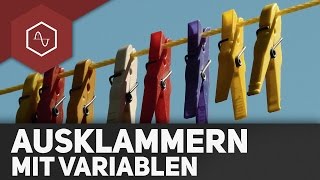 Ausklammern und Ausmultiplizieren mit Variablen [upl. by Lemay]