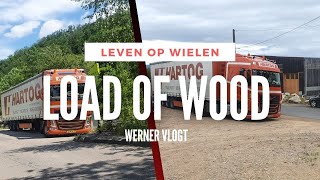 Flinke lading met 25000 kilo hout  Werner vlogt 19  Frankrijk  Transport  Leven op wielen [upl. by Itra]