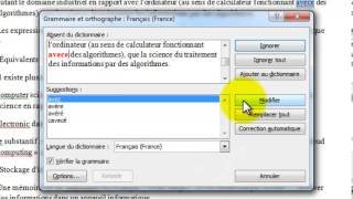 Partie 4 Correction dorthographe et de grammaire Microsoft Office Word [upl. by Vig]