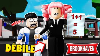 DÉBILE QUI DEVIENS PROFESSEUR SUR BROOKHAVEN  ROBLOX BROOKHAVEN RP [upl. by Feledy281]