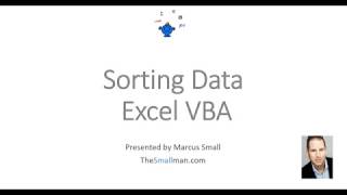 Sorting with Excel VBA [upl. by Sheree956]