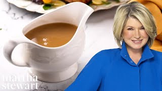 How To Make Basic Turkey Gravy  Martha Stewart [upl. by Feigin]