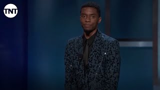 Chadwick Boseman Tribute to Denzel Washington  AFI 2019  TNT [upl. by Aniwde]