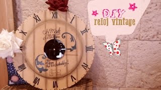 DIY Reloj Vintage  Reciclado  Carton [upl. by Inglebert]