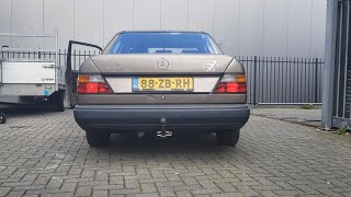 Mercedes w124 300e M103 Straight pipe exhaust sound LOUD with EFI conversion [upl. by Syst293]