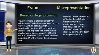 What is Difference Between Fraud amp Misrepresentation [upl. by Annaul]